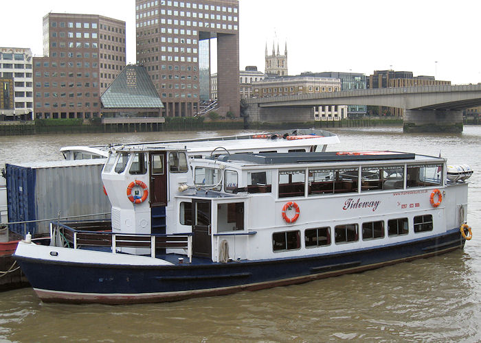Photograph of the vessel  Tideway pictured in London on 21st October 2009