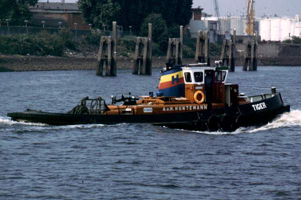 Photograph of the vessel  Tiger pictured in Hamburg on 23rd August 1995