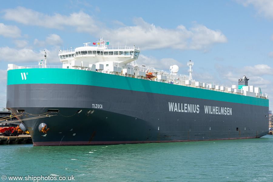 Photograph of the vessel  Tijuca pictured at Southampton on 20th April 2024