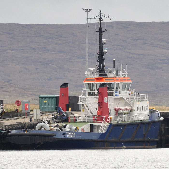 Photograph of the vessel  Tirrick pictured at Sella Ness on 11th May 2013