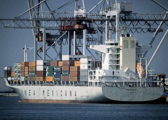 Photograph of the vessel  TMM Mexico pictured in Le Havre on 16th August 1997