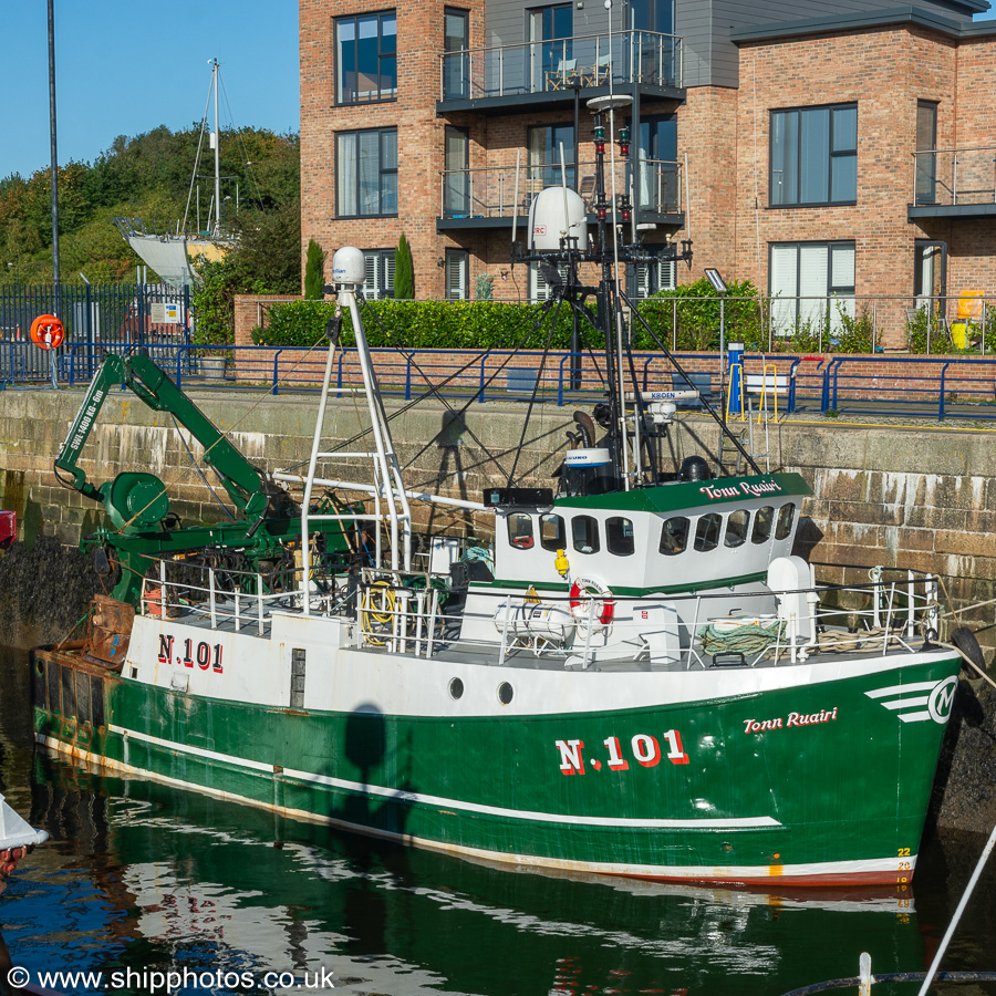 Photograph of the vessel fv Tonn Ruairi pictured at Royal Quays, North Shields on 13th October 2023