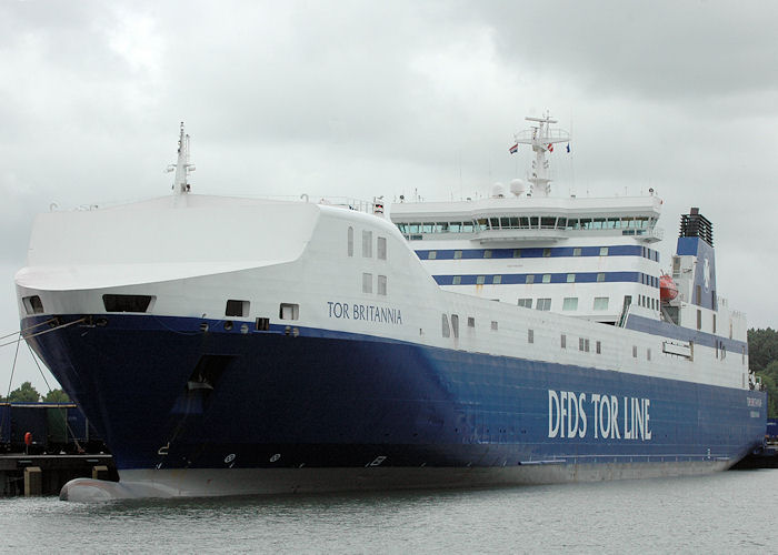 Photograph of the vessel  Tor Britannia pictured in Vulcaanhaven, Rotterdam on 20th June 2010
