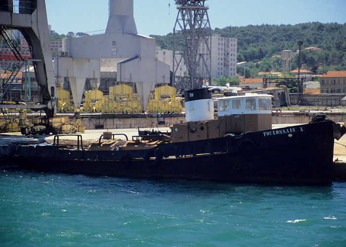 Photograph of the vessel  Toulonnais X pictured at Toulon on 4th July 1990