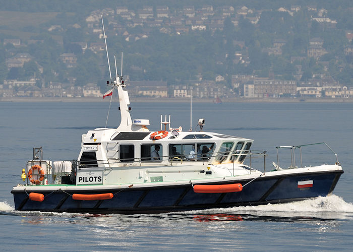 Photograph of the vessel pv Toward pictured approaching Greenock on 20th July 2013