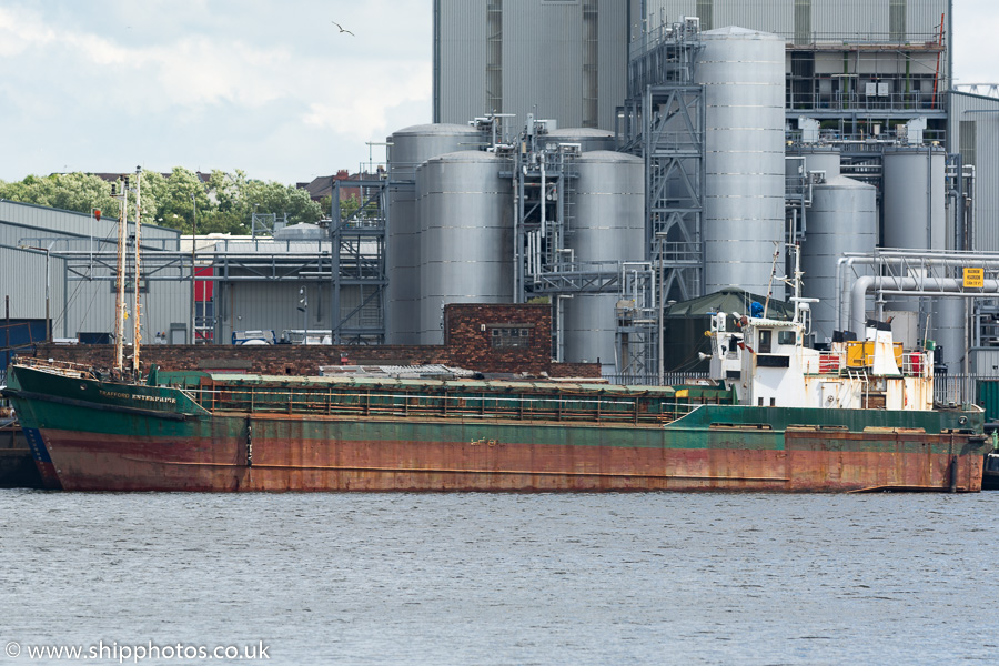 Photograph of the vessel  Trafford Enterprise pictured laid up in Huskisson Branch Dock No.3, Liverpool on 25th June 2016