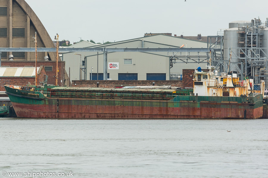 Photograph of the vessel  Trafford Enterprise pictured in Huskisson Branch Dock No.3, Liverpool on 3rd August 2019