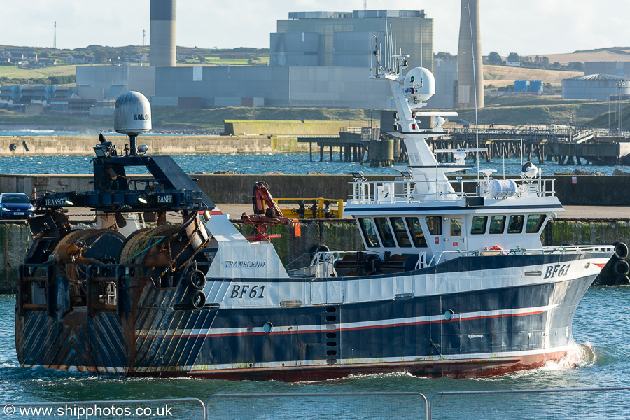 Photograph of the vessel fv Transcend pictured at Peterhead on 12th September 2024