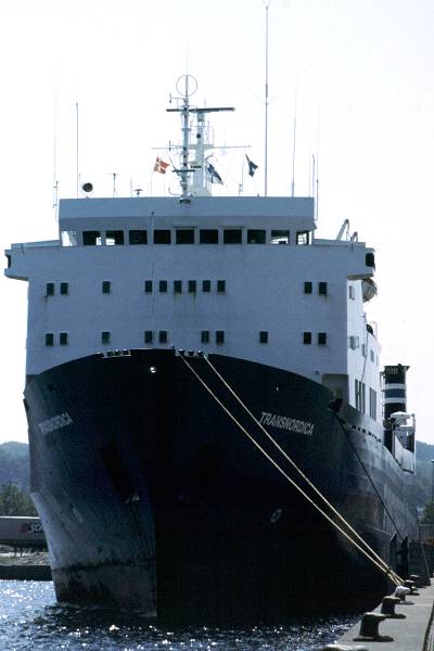 Photograph of the vessel  Transnordica pictured in Århus on 29th May 1998
