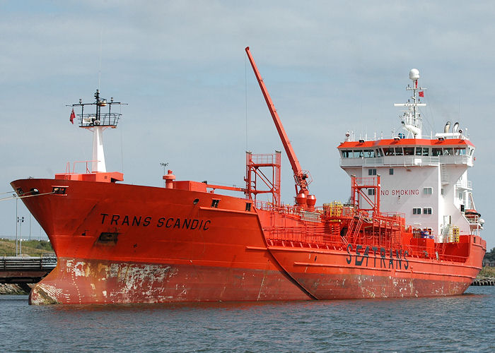 Photograph of the vessel  Trans Scandic pictured at North Shields on 8th August 2010