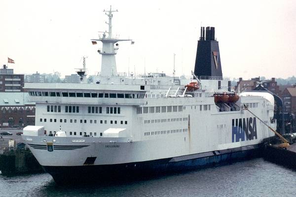 Photograph of the vessel  Trelleborg pictured in Trelleborg on 28th May 2001