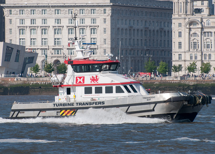 Photograph of the vessel  Tremadoc Bay pictured passing Wallasey on 31st May 2014