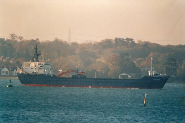 Photograph of the vessel  Tri Box pictured arriving in Southampton on 20th November 1999