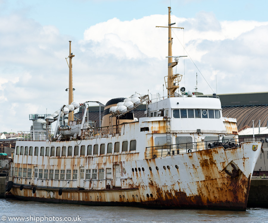 Photograph of the vessel  Trinity pictured laid up in Canada Dock, Liverpool on 25th June 2016