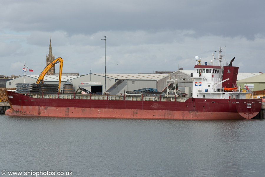 Photograph of the vessel  Triton pictured at Montrose on 9th September 2024