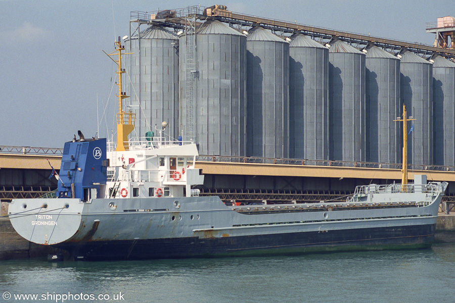 Photograph of the vessel  Triton pictured in Ocean Dock, Southampton on 22nd September 2001
