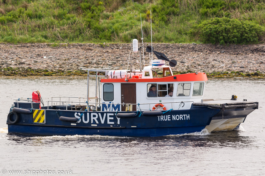 Photograph of the vessel rv True North pictured arriving at Aberdeen on 28th May 2019