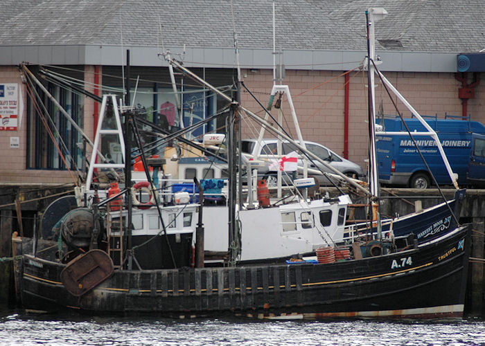 Photograph of the vessel fv Trustful pictured at Oban on 23rd April 2011