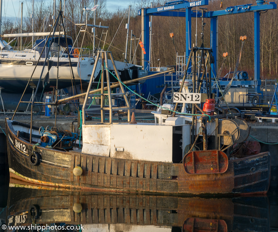 Photograph of the vessel fv Trustful pictured at Royal Quays, North Shields on 27th December 2016