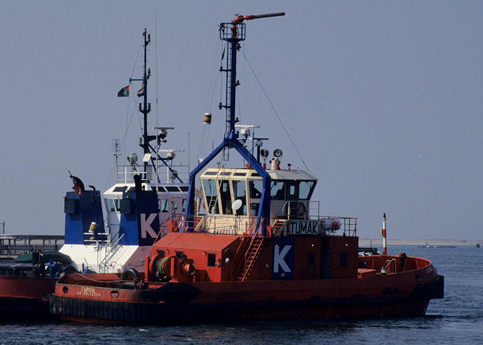 Photograph of the vessel  Tumak pictured at Europoort, Rotterdam on 14th April 1996