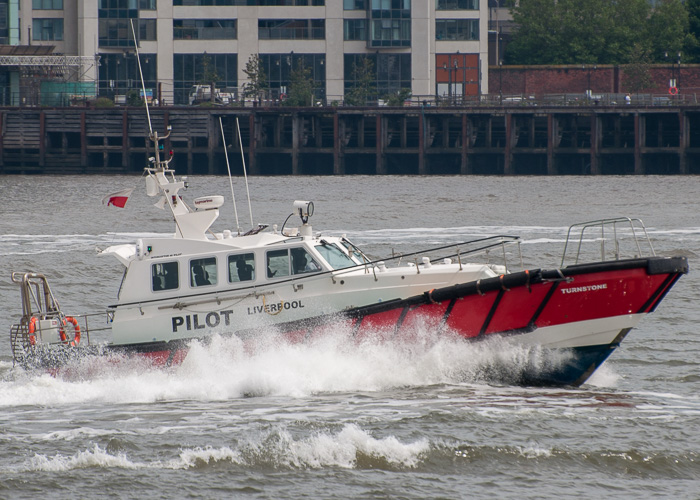 Photograph of the vessel pv Turnstone pictured passing Wallasey on 1st June 2014