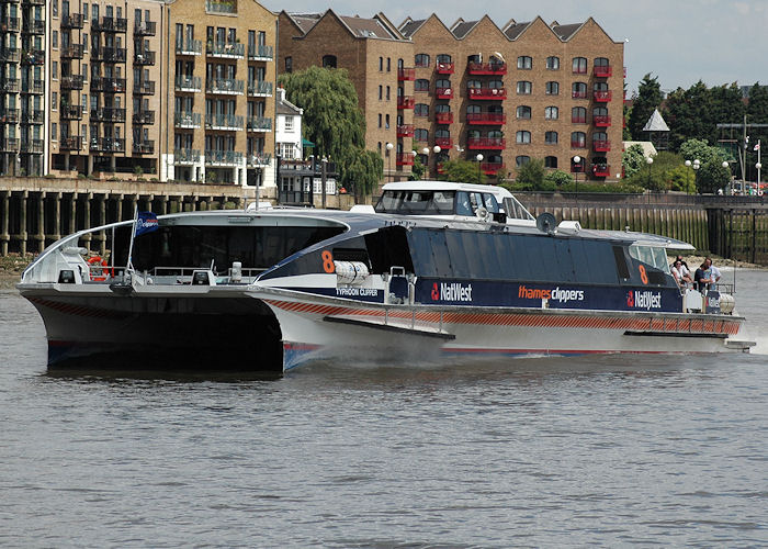 Photograph of the vessel  Typhoon Clipper pictured in London on 14th June 2009