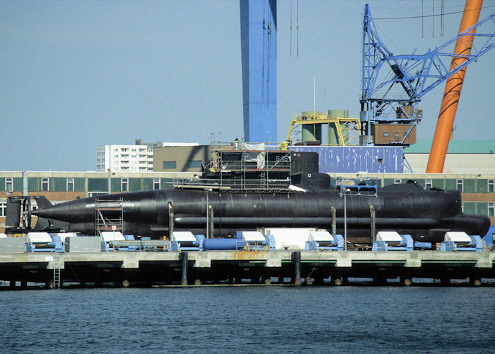 Photograph of the vessel FGS U-12 pictured at Kiel on 7th June 1997