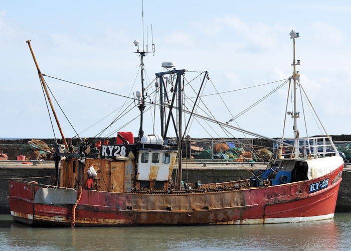 Photograph of the vessel fv Ubique pictured at Pittenweem on 18th April 2012