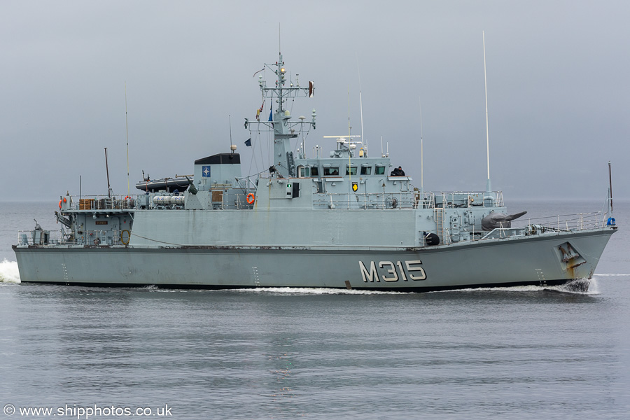 Photograph of the vessel EML Ugandi pictured passing Greenock on 21st June 2024