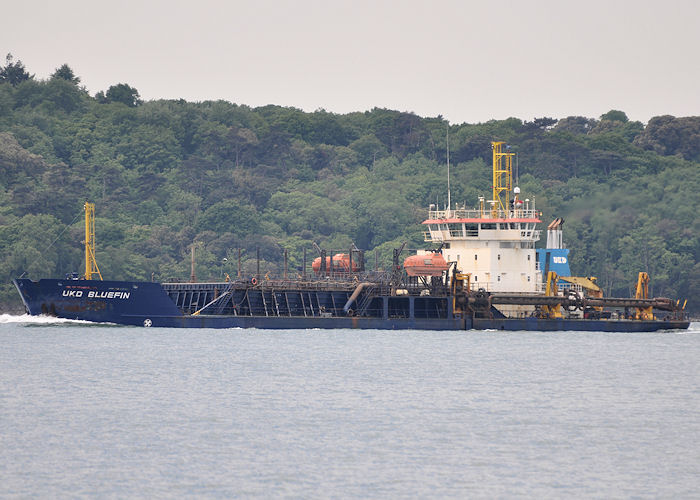 Photograph of the vessel  UKD Bluefin pictured in the Solent on 10th June 2013