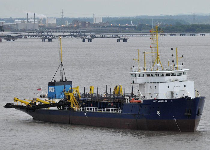 Photograph of the vessel  UKD Marlin pictured at Immingham on 21st June 2012