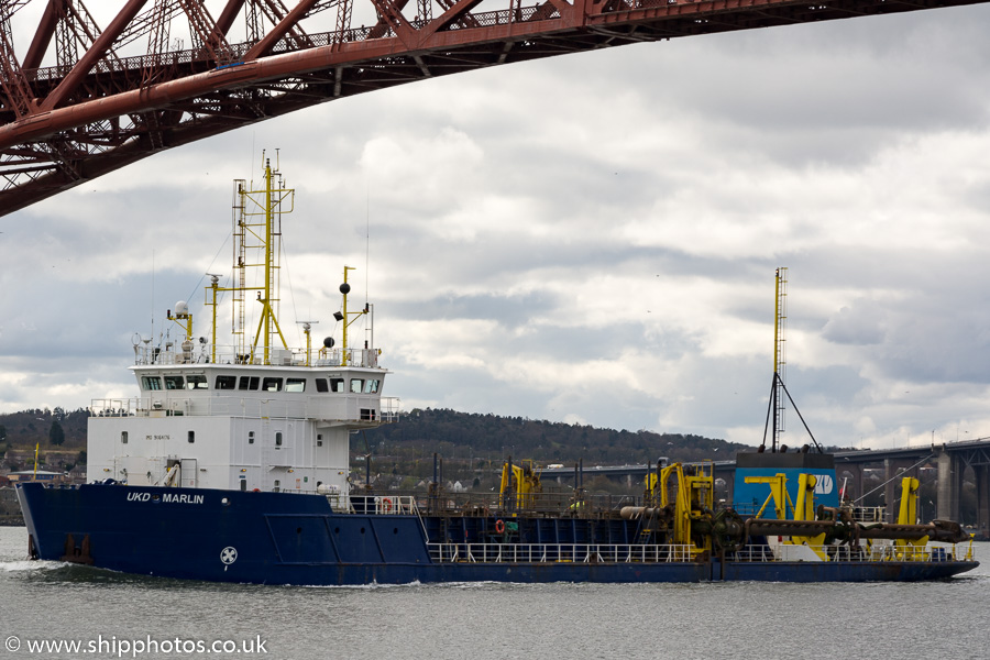 Photograph of the vessel  UKD Marlin pictured at North Queensferry on 16th April 2016