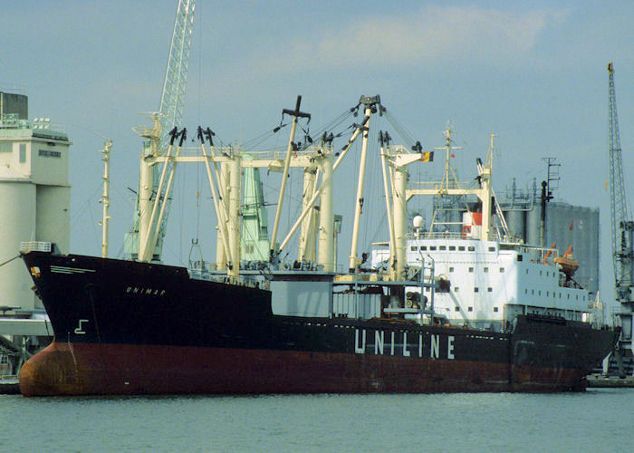 Photograph of the vessel  Unimar pictured in Antwerp on 19th April 1997