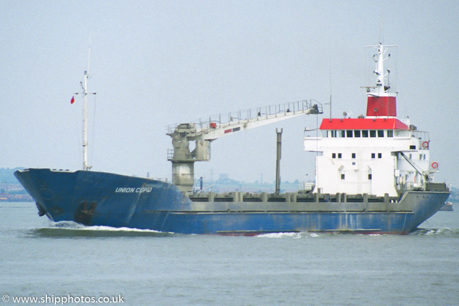 Photograph of the vessel  Union Cupid pictured on the River Thames on 17th June 1989