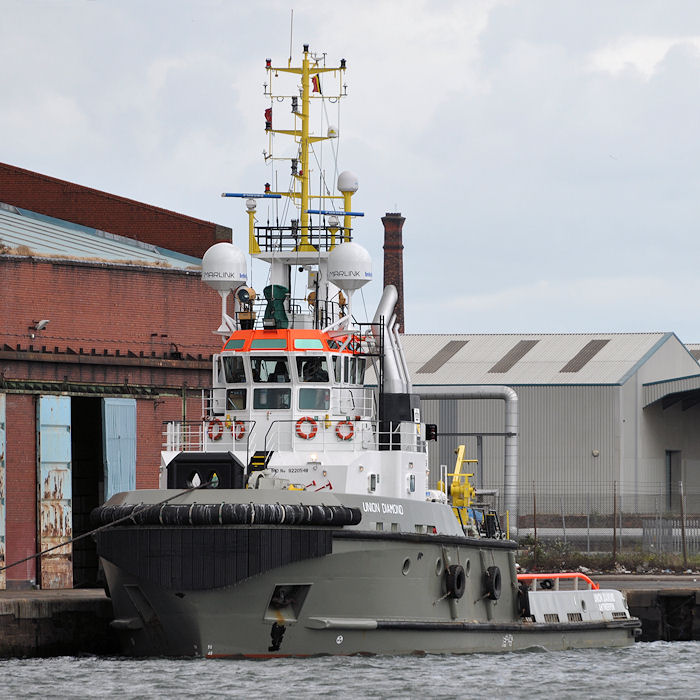 Photograph of the vessel  Union Diamond pictured in Liverpool Docks on 22nd June 2013
