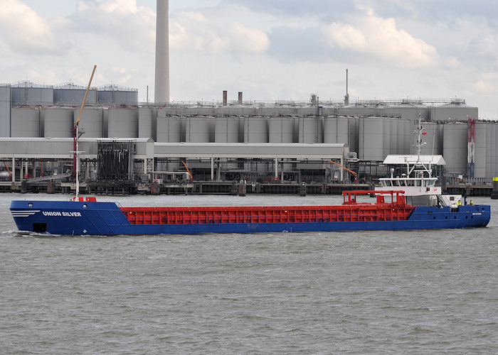 Photograph of the vessel  Union Silver pictured passing Vlaardingen on 22nd June 2012