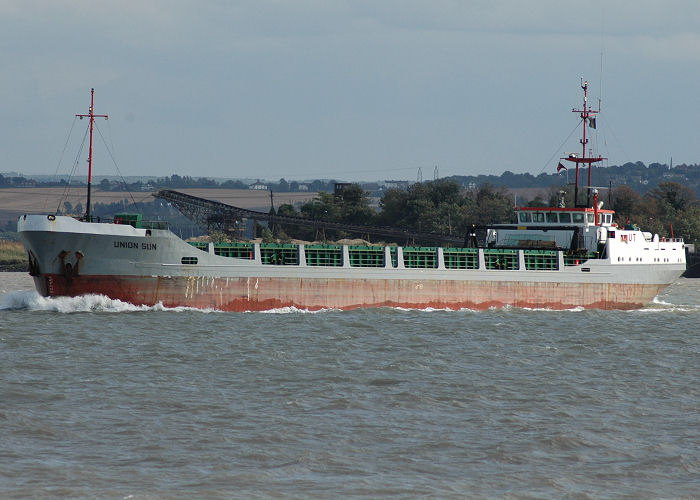 Photograph of the vessel  Union Sun pictured on the River Thames on 10th August 2006