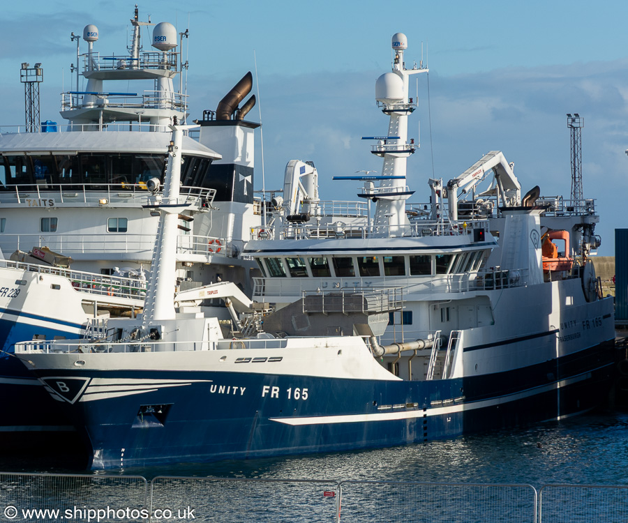 Photograph of the vessel fv Unity pictured at Peterhead on 12th September 2024