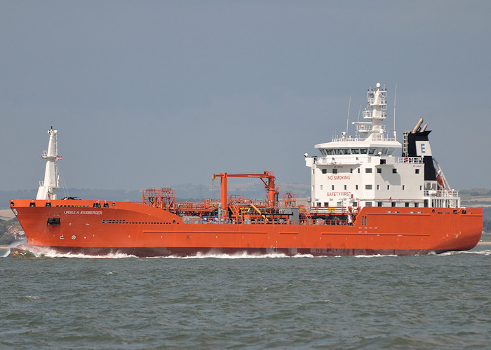 Photograph of the vessel  Ursula Essberger pictured in the Solent on 20th July 2012