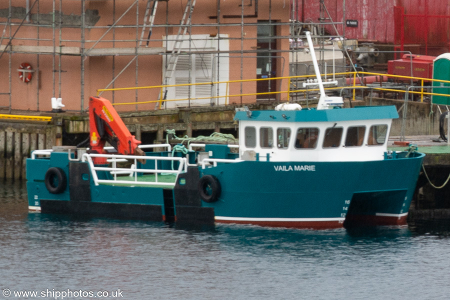 Photograph of the vessel  Vaila Marie pictured at Lerwick on 14th May 2022