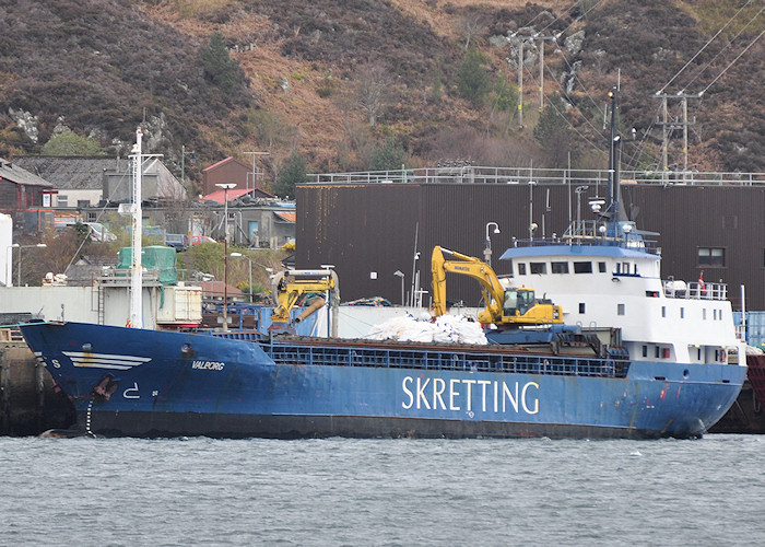 Photograph of the vessel  Valborg pictured at Kyle of Lochalsh on 8th April 2012
