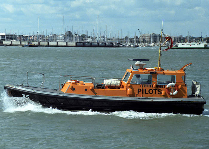 pv Vanquisher pictured in Portsmouth Harbour on 21st August 1988