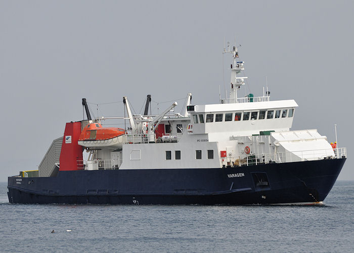 Photograph of the vessel  Varagen pictured arriving at Kirkwall on 8th May 2013