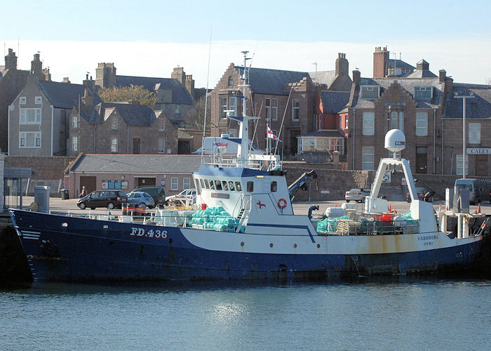 Photograph of the vessel fv Vardborg pictured at Peterhead on 28th April 2011