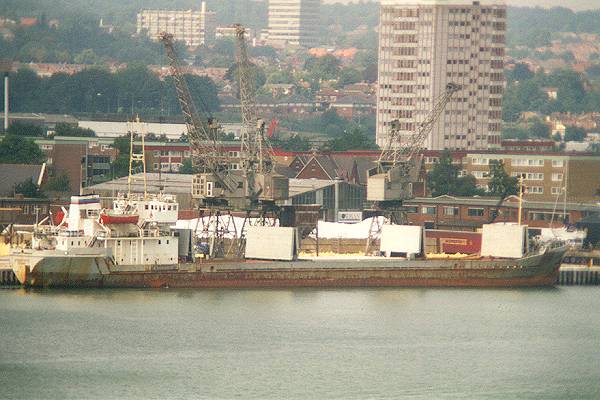 Photograph of the vessel  Vasiliy Malov pictured in Southampton on 13th August 1996