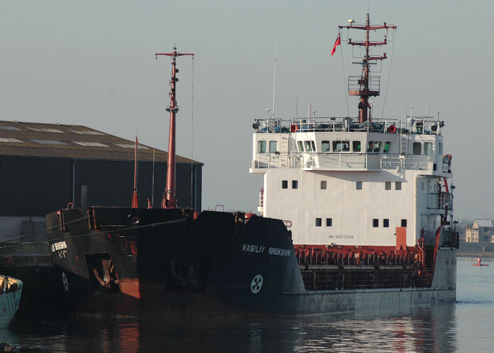 Photograph of the vessel  Vasiliy Shukshin pictured at Glasson Dock on 10th February 2008
