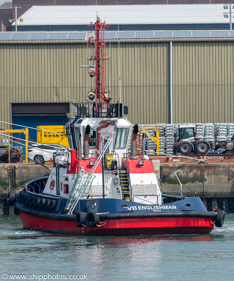 Photograph of the vessel  VB Englishman pictured at Portsmouth International Port on 26th April 2025