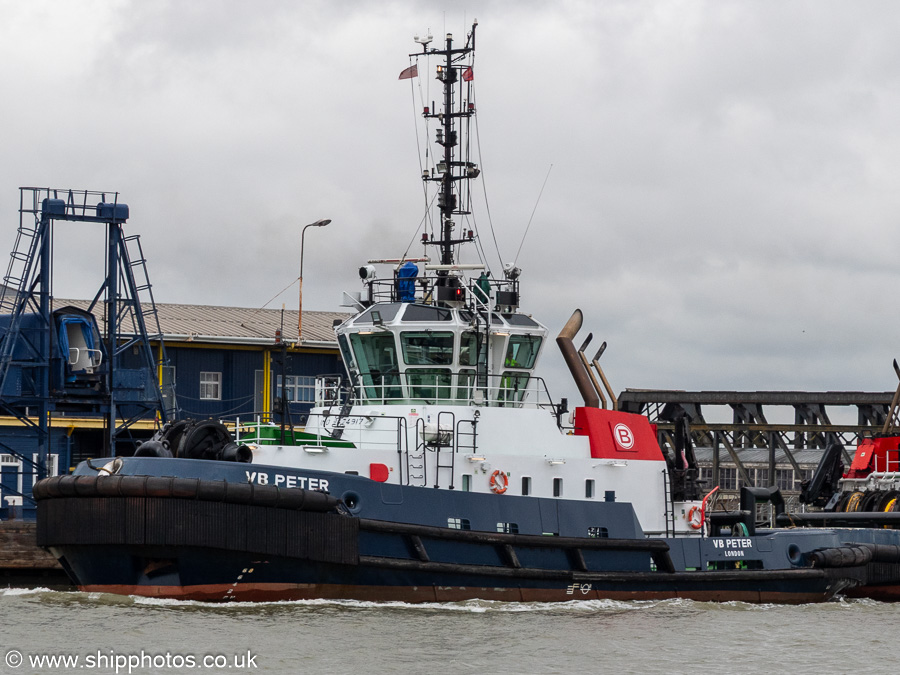 Photograph of the vessel  VB Peter pictured at Tilbury on 20th July 2025