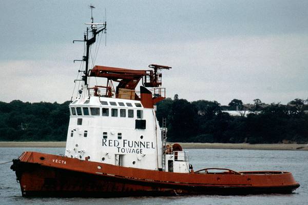 Photograph of the vessel  Vecta pictured on Southampton Water on 4th July 1998