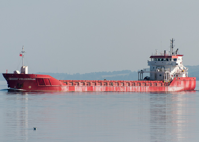 Photograph of the vessel  Velserdijk pictured passing Greenock on 21st September 2014
